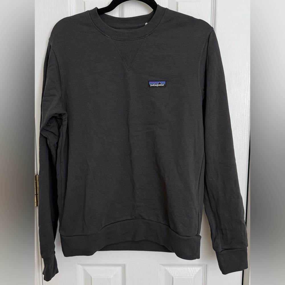 Patagonia Dark Grey Organic Cotton Sweatshirt